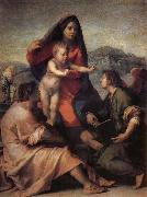 Andrea del Sarto Holy famil and angel oil painting artist